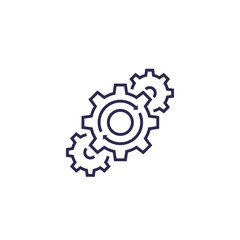 Operations, effective project icon, line