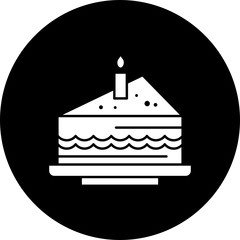 Happy birthday cake icon for your project