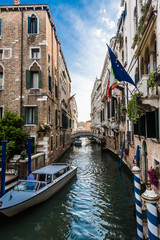 Canal in the center of old Venice