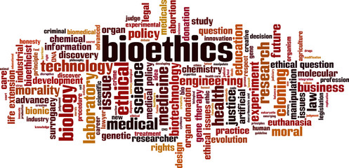 Bioethics word cloud