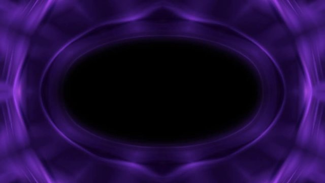 Neon lights mosaic oval empty frame with copy space. Absrtact background animation. 