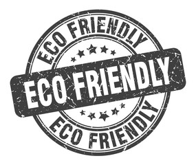 eco friendly stamp. eco friendly round grunge sign. eco friendly