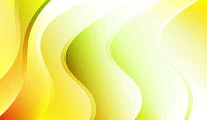 Curve Line and Wave Layer Background. For Cover Page, Landing Page, Banner. Colorful Vector Illustration.