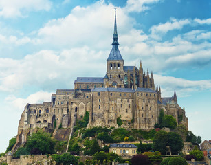 Obraz premium View at Mont Saint Michel Abbey, France