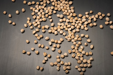 Chickpeas on the table