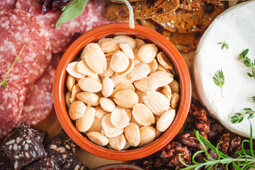 Marcona Spanish Almond Nuts in Bowl