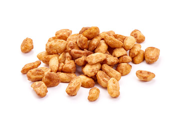 Sugared almond nuts, isolated on white background