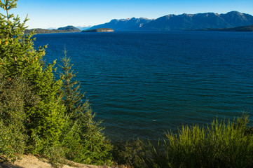 Lake Nahuel Huapi and Villa La Angostura town, Argentina