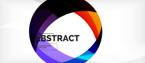 Colorful wave lines abstract background, color line for business or techno presentation