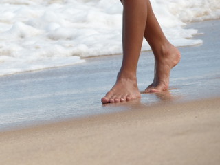 Caminhando na praia