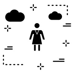  woman icon for your project