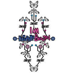 graphic element butterflies with letters