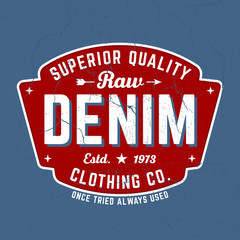 Superior Quality Raw Denim - Tee Design For Printing