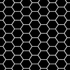 Seamless vector honeycomb hexagon pattern.