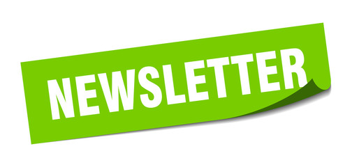 newsletter sticker. newsletter square isolated sign. newsletter