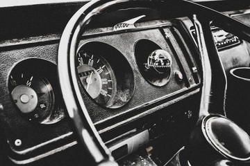 Steering wheel and a dashboard