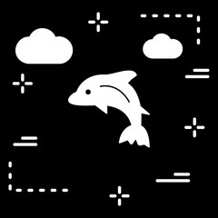 Dolphin icon for your project