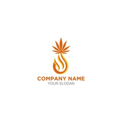 Smoke Cannabis Logo Design Vector
