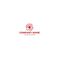 Obraz premium Simple SP Target Logo Design Vector