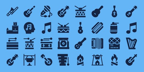 guitar icon set