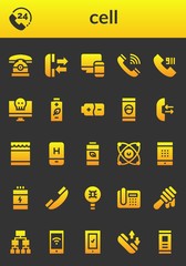cell icon set