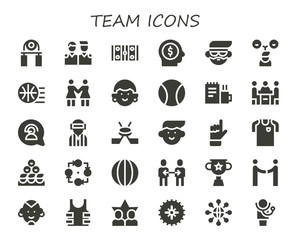 team icon set