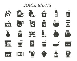 juice icon set