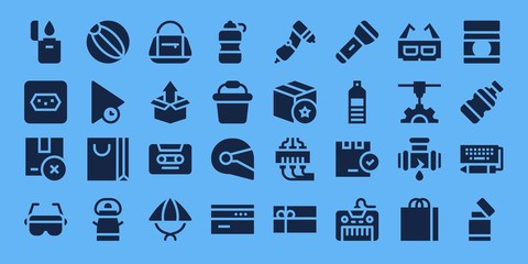 plastic icon set