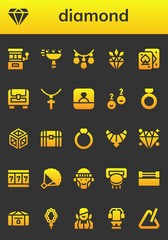 diamond icon set