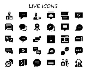 live icon set