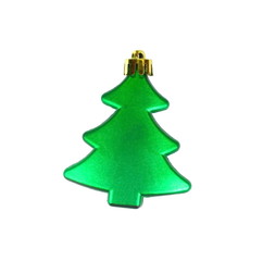 Figure of Christmas tree  isolated on white. Decor