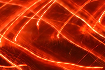 Abstract background of red neon glowing light shapes. Bright stripes Can use for poster, website, brochure, print. Valentines day template - Image - Image 