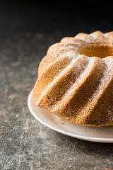 Sweet bundt cake.