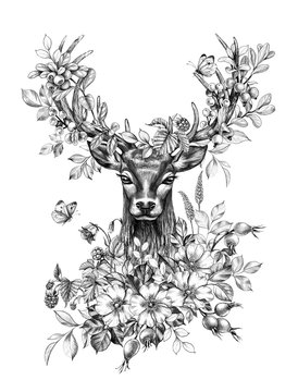 Deer Antlers With Flowers, Diy Holiday Floral Antlers Floral Antlers Antlers Decor Antler Crafts : Maybe you would like to learn more about one of these?