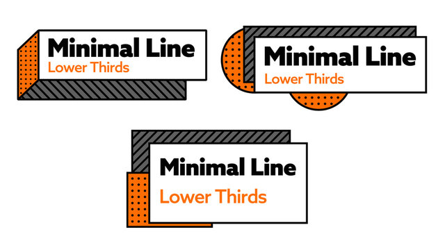 Minimal Line Lower Thirds