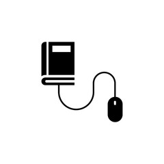Obraz premium Search book mouse online education icon