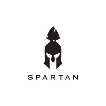 Spartan Warrior Helmet / Sparta Mask logo design