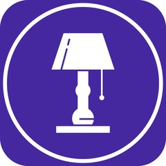 Table lamp icon for your project