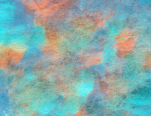 Abstract background, hand-painted texture, watercolor painting, splashes, drops of paint, paint smears. Design for backgrounds, wallpapers, covers and packaging