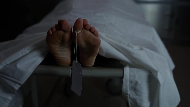 Body on a Gurney in the morgue