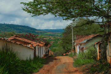 Street Barichara, Colombia
