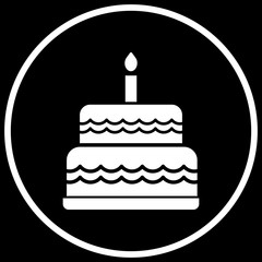  Happy birthday cake icon for your project