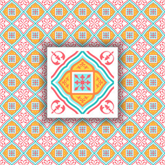 Obraz premium unique tileable ornament pattern