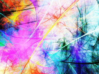 rainbow abstract fractal background 3d rendering illustration