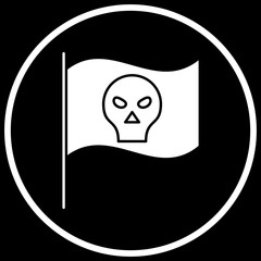 Pirate Flag icon for your project