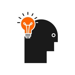 Creative mind icon for your project
