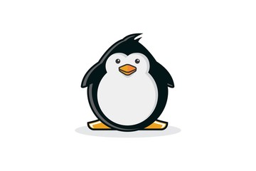 Fototapeta premium penguin on white background