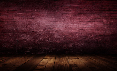 empty interior room with grunge wall