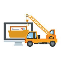 maintenance support technology web cartoon