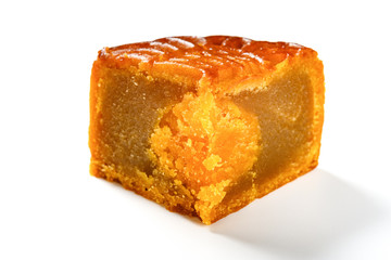 cut out traditional Chinese mooncake the Chinese characters mean egg